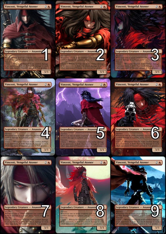 Mtg Vincent, Vengeful Atoner Token Alternative Art // Choose the Art! - for  EDH, Commander, Cube Draft and Casual Mtg Player - Etsy