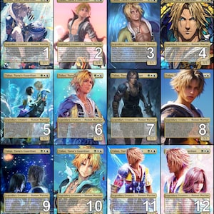 Arte alternativo de Tidus, el guardián de Yuna de Final Fantasy para MtG // ¡Elige el arte! - Para jugadores de EDH, Commander, Cube Draft y ocasionales de MtG