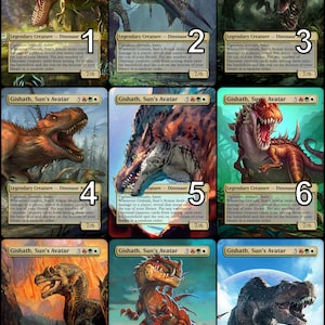 MtG Gishath, Sun's Avatar Token Alternative Art // Choose the Art! - For EDH, Commander, Cube Draft and Casual MtG Player