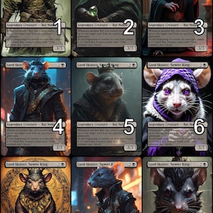 MtG Lord Skitter, Sewer King Token Alternative Art // Choose the Art! - For EDH, Commander, Cube Draft and Casual MtG Player