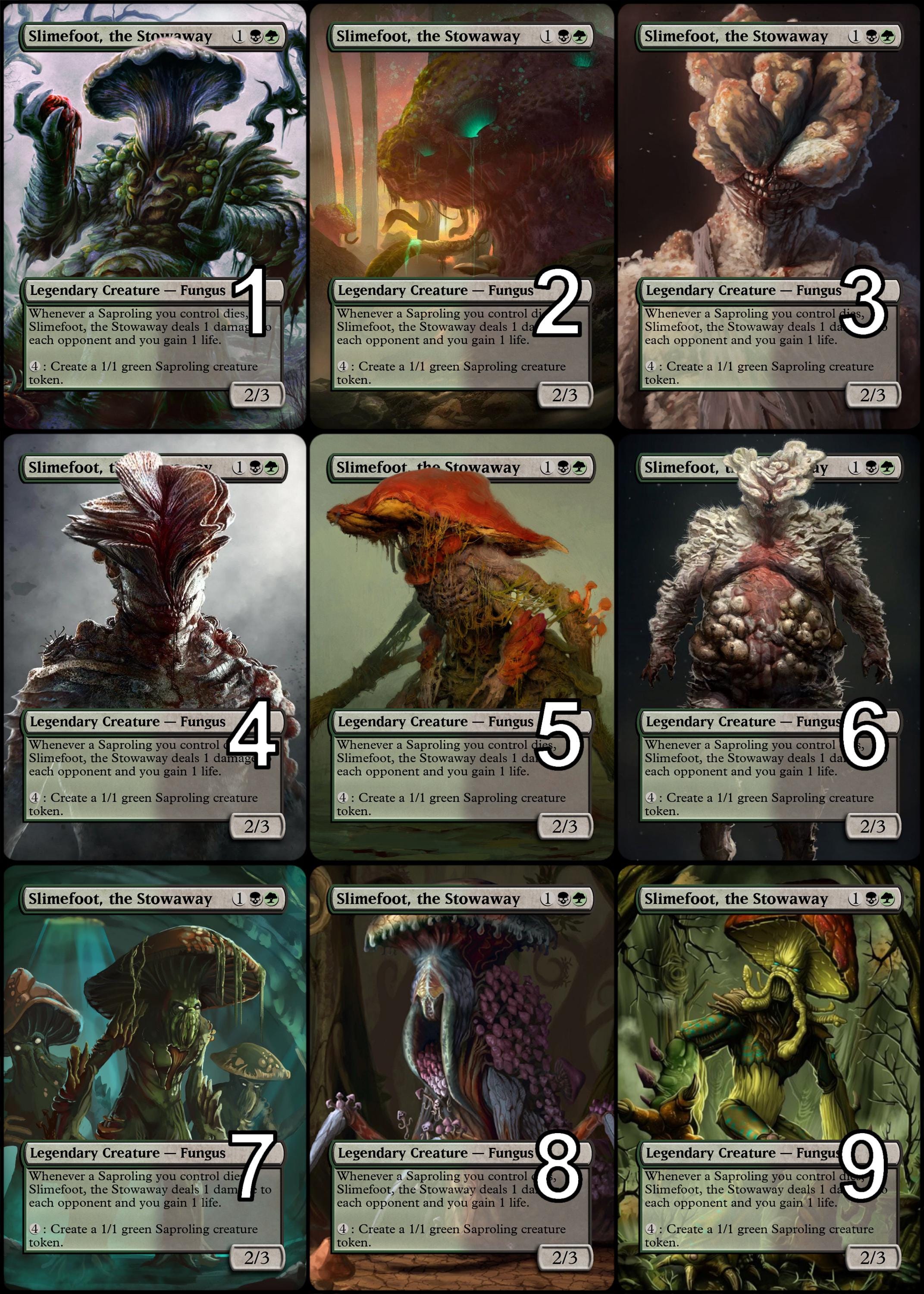 saproling commander deck mtg Slimefoot and Squee SAPROLING SACRIFICE Magic MTG Commander Deck main image 0