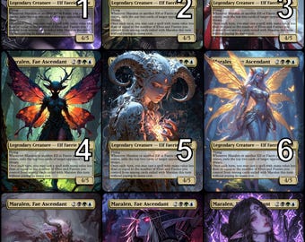 MtG Maralen, Fae Ascendant Token Alternative Art // Choose the Art! - For EDH, Commander, Cube Draft and Casual MtG Player