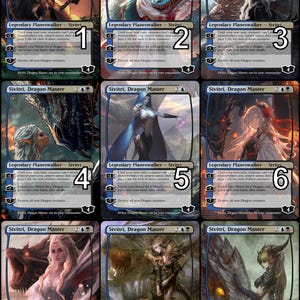 Arte alternativo de la ficha de Sivitri, Maestro Dragón de MtG // ¡Elige el arte! - Para EDH, Commander, Cube Draft y jugadores ocasionales de MtG