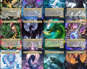 MtG Miirym, Sentinel Wyrm Token Alternative Art // Choose the Art! - For EDH, Commander, Cube Draft and Casual MtG Player