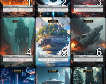 MtG Lander Token Alternative Art // Choose the Art! - For EDH, Commander, Cube Draft and Casual MtG Player