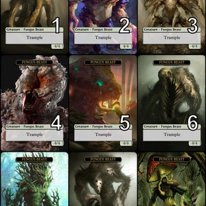 MtG Fungus Beast 4/4 Token Alternative Art // Choose the Art! - For EDH, Commander, Cube Draft and Casual MtG Player