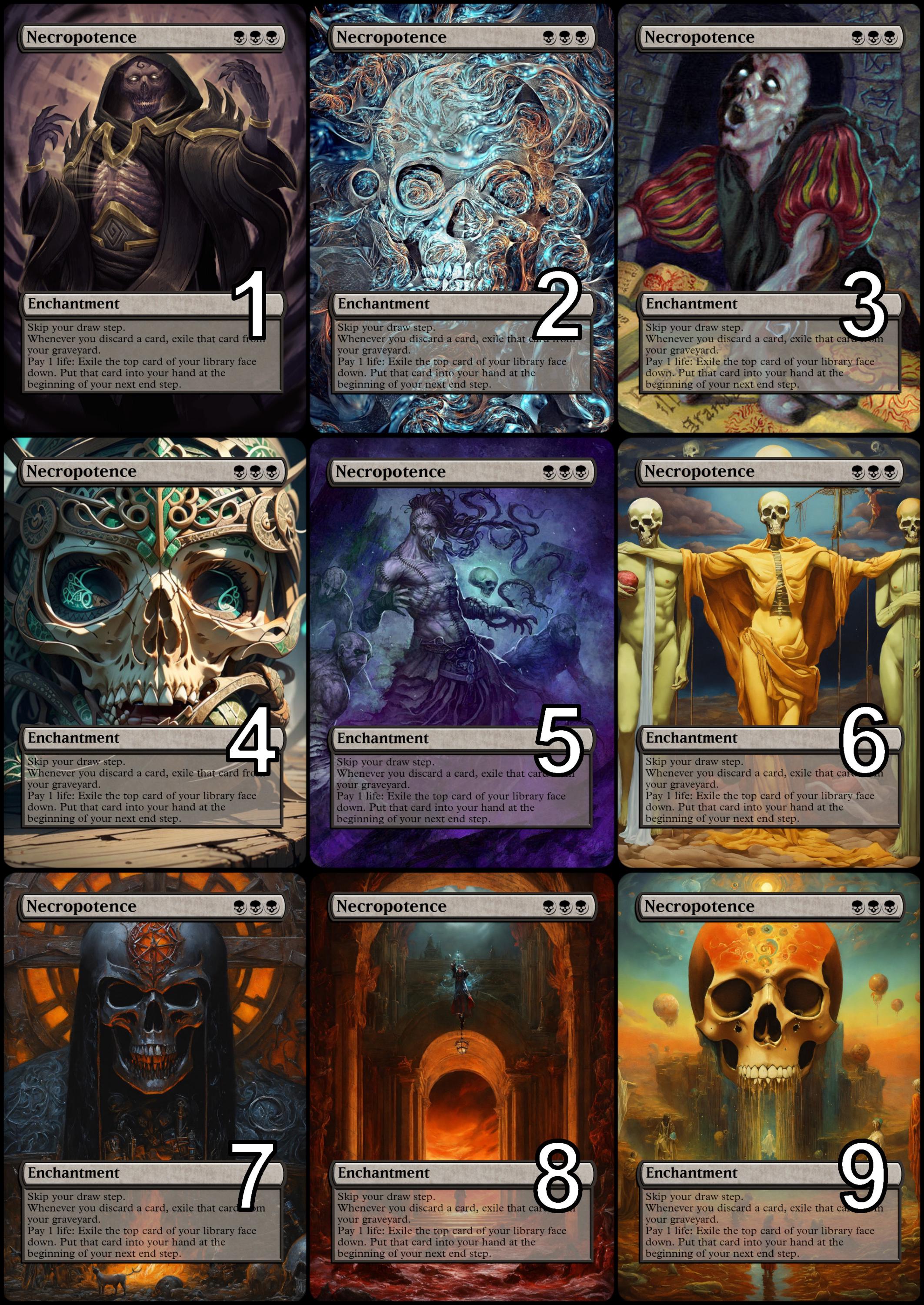 マジック：ザ・ギャザリング MTG Necropotence Playmat Sleeve Set Mtg Necropotence Playmat - Etsy
