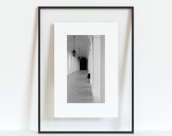 Art mural architectural | Impression noir et blanc | Photographie noir et blanc | Impression d'architecture | Photographie d'art