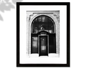 Photo d'architecture noir et blanc | Impression de maître de poste de Pasadena