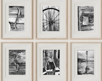 Rustic Western Farmhouse Gallery Wall Set | Wall Decor | Set of 6 Prints | Wall Art | Vintage | Farm | Photography | 5x7  8x10  11x14 Prints