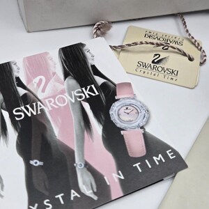 Swarovski Crystal Watch 1791729 new in box with original papers Vintage Y2K image 8