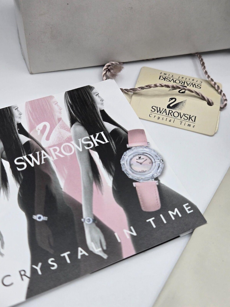 Swarovski Crystal Watch 1791729 new in box with original papers Vintage Y2K image 8