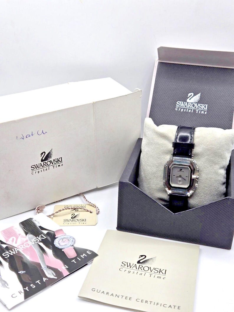 Swarovski Crystal Watch 1791729 new in box with original papers Vintage Y2K image 4