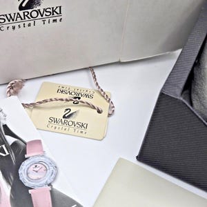 Swarovski Crystal Watch 1791729 new in box with original papers Vintage Y2K image 10