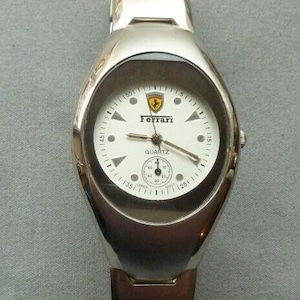 1960s Ferrari Watch Stainless Steel Back 695543 Japan Movement  Silver