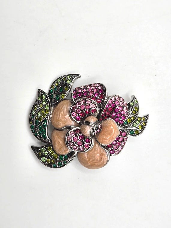 Floral Pink and Green Brooch Amazon.com: Generic AKA Sorority Paraphernalia Flower Brooch  main image 2