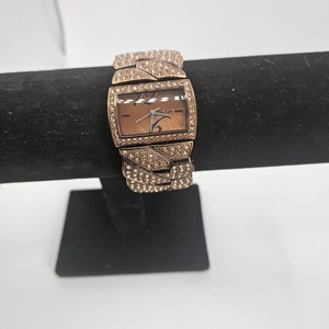 DKNY Ladies Crystal Collection Bronze/Brown Dress Watch NY 4274 excellent condition