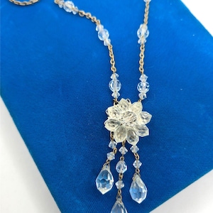 Antique Rare Art Deco Rock Crystal Pendant Necklace – Made in Germany – 1920s