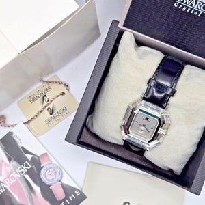 Swarovski Crystal Watch 1791729 new in box with original papers Vintage Y2K image 5