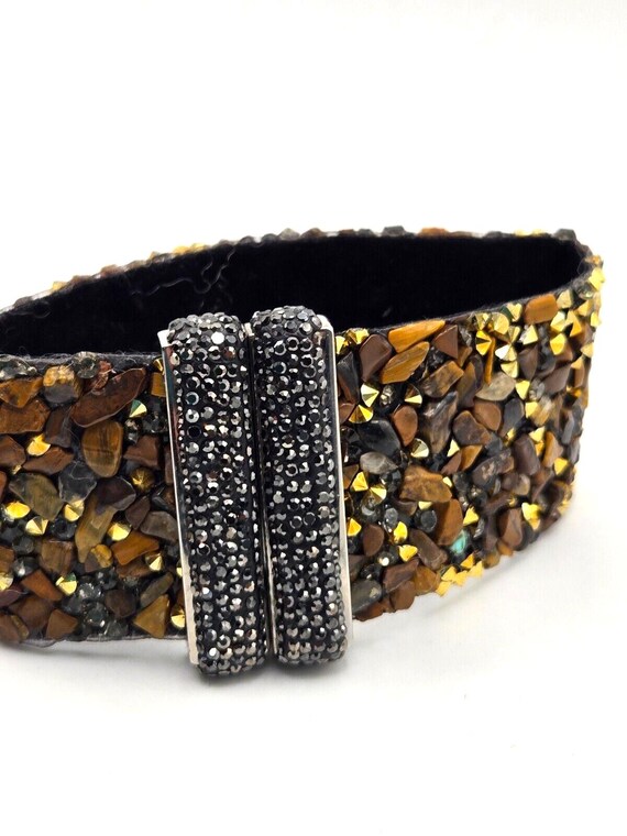 LBC | Little Black Cuff with Black Diamonds – Marrow Fine Cuff with black and crystal stones brand new display picture 1