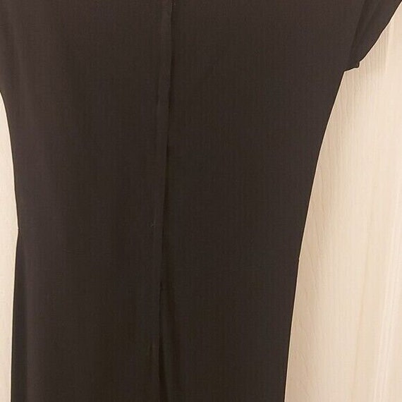 Rare 1940s Stunning black crepe dress size xs - s - image 4