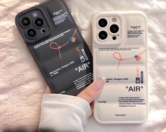 NK TNF Funda para iPhone, Funda blanca para iPhone, Funda negra para iPhone, Cool Trendy, iPhone 11 12 13 14 15, Regalo para él, Regalo para ella, Regalo para novio