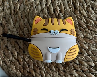 Étui transparent pour Airpods Funny Cat, housse AirPods pour AirPods 1 2e génération AirPods Pro 2 AirPods 3, cadeau pour petit ami, cadeau pour petite amie