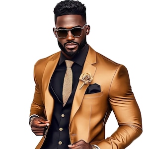 7 Watercolor   Black Man In Suit Clip art, Afro American Business Man, Luxury Fashion,Tuxedo, Free Commercial Use