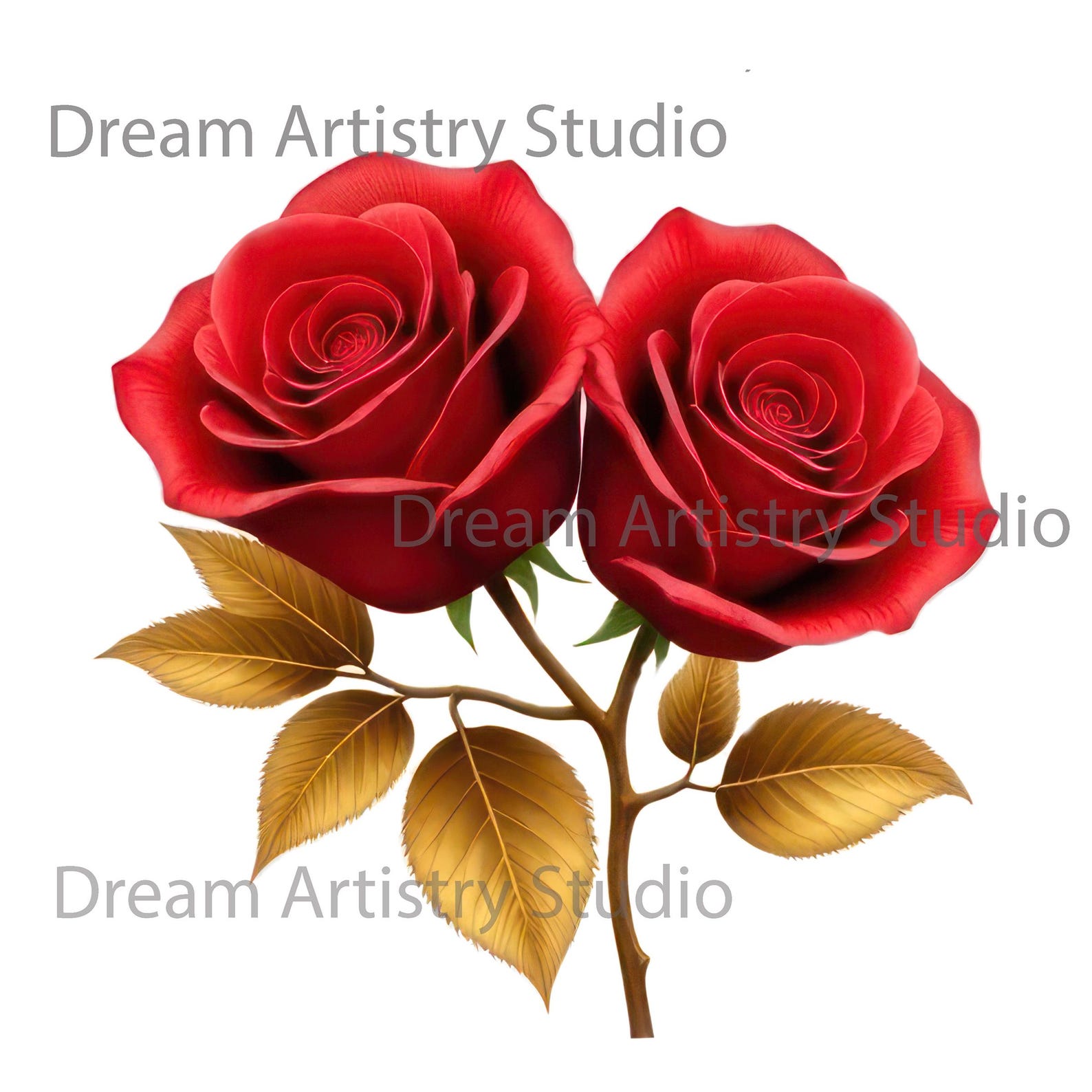 Red Gold Roses Image 7 Red Gold Roses Flowers Png, Printable Flowers Clipart, Printable ...