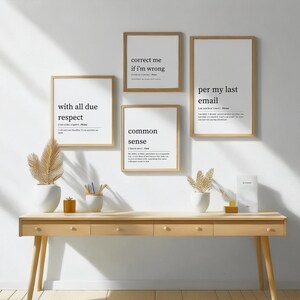 Funny Office Decor - 21 PRINTABLES // Office Wall Art, Gallery Wall Set ...