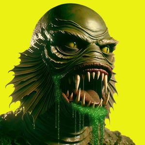 DIGITALE DOWNLOAD Creature Goop Retro Horror JPEG
