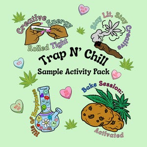 Trap N’ Chill Sample Pack – Digital Coloring + Activity Pages