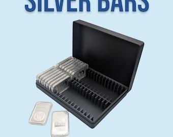 1oz Silver Bar Capsule Box - 40 Slot - Direct Fit Air-Tite