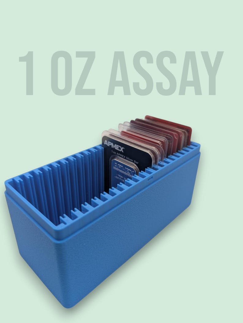 1 Oz Gold and Silver Bar Assay Card Case | Holds 25 Common Assay Cards ...