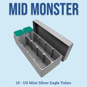 1oz Silver Eagle Mid Monster Box - 10 Tube - US Mint Coin Tube Box