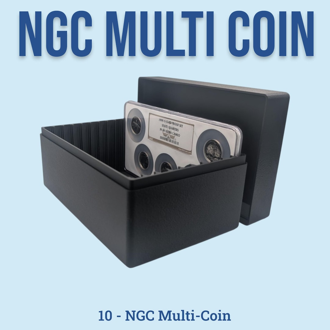 Single Device Slab Box NGC Graded Multi-coin Slab Box - 10 Slot Single Row - Certified Coins ...
