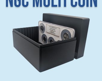 NGC Graded Multi-Coin Slab Box - 10 Slot single row - Certified Coins
