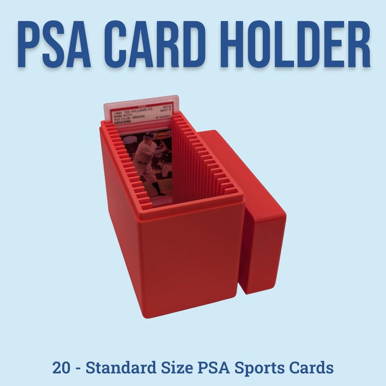 PSA Graded Card Slab Box - 20 Slot - Pokemon Baseball Football Trading Card image 1