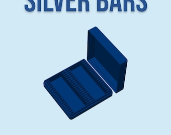 1oz Silver Bar Box - 40 Slot - No Capsules Raw Bullion