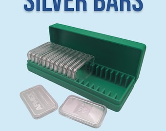 1oz Silver Bar Capsule Box - 20 Slot - Direct Fit Air-Tite
