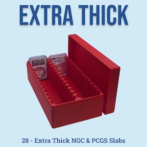 NGC Extra Thick Coin Slab Box - 28 Slot - High Relief Fat Slab