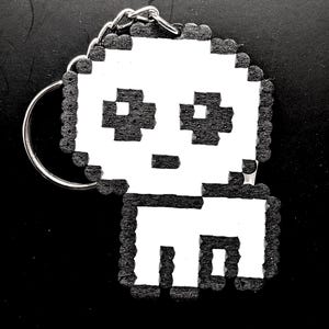 Handmade Autism Yippee Meme Creature Perler Bead Keychain Magnet Pin Earrings – Neurodivergent Pride Gift, Pixel Art Accessory, Kawaii Toy