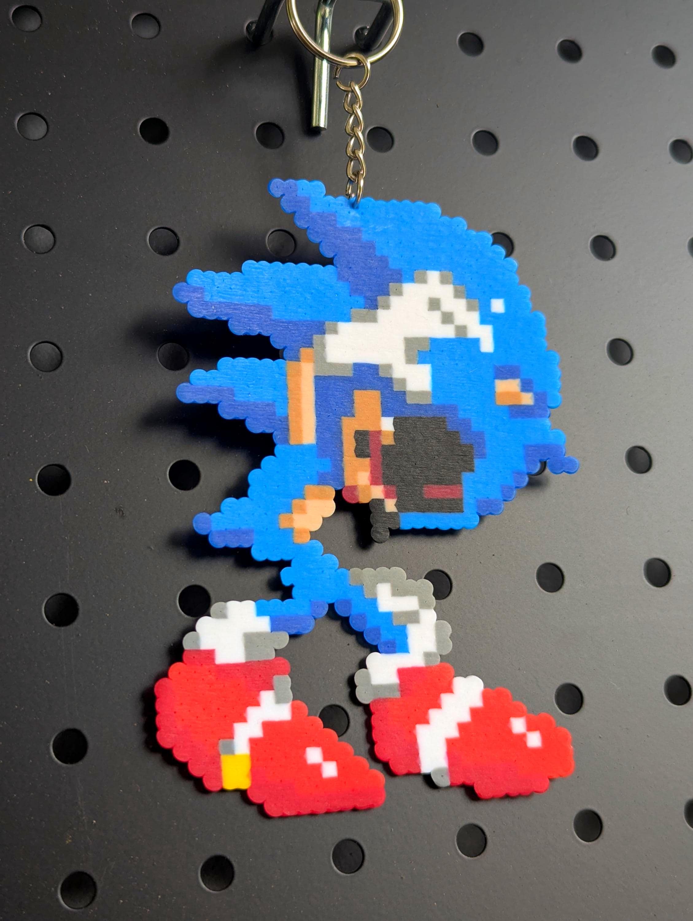 Handmade Sonic.exe Perler Bead Keychain, Magnet, or Pin – Creepy