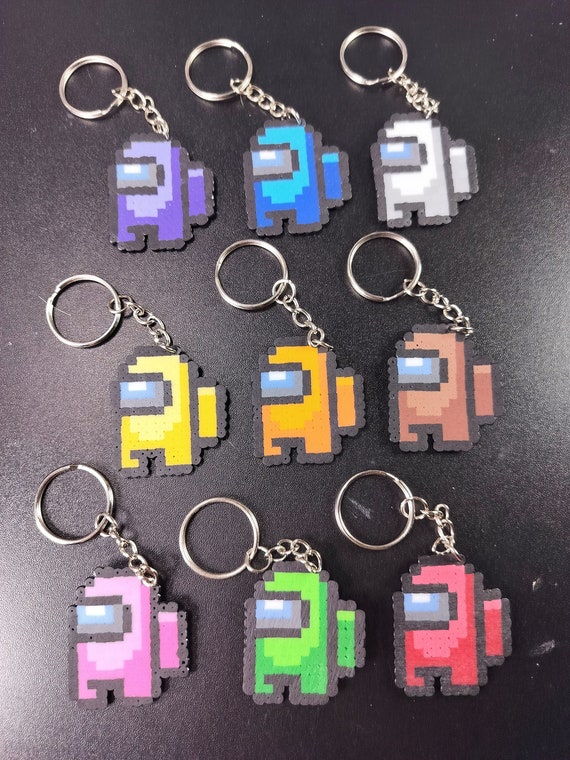 Handmade Among Us Perler Bead Keychains – Cute Impostor Keychain, Kawaii  Among Us Accessories, Gaming, Unique Fan Art Gift, Among Us Merch