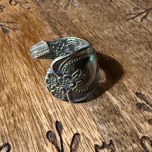 Spoon Ring Handcrafted from  vintage flatware/Silverware.