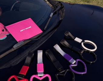 Tsurikawas | Heart, Flower, Circle, Car accessories, JDM, Heart, Drift strap