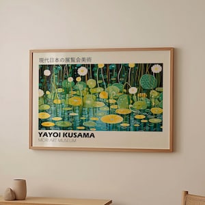 Poster Kusama - Japandi Gallery Wall Art come stampa Yayoi Kusama, poster Kusama ispirato all'astratto, arte murale giapponese