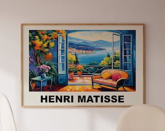 Henri Matisse Poster - Kleurrijke muurkunst als Matisse Print, Matisse Art Print, Matisse Museum Print, Moderne Horizontale Art Print