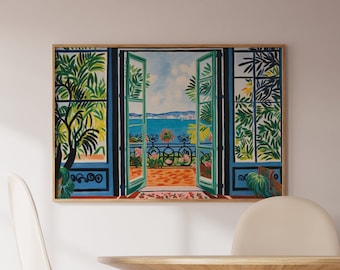 Henri Matisse Poster - Farbfrohe Wandkunst als Matisse Print, Matisse Kunstdruck, Matisse Museum Print, Moderner Horizontaler Kunstdruck