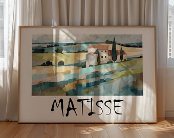 Henri Matisse Poster - Colorful Wall Art as Elegant Matisse Print, Inspired Matisse Art, Horizontal Matisse Art Print